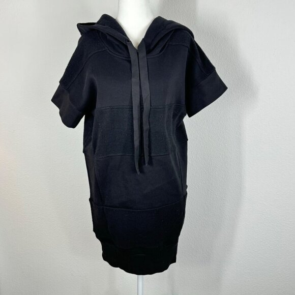 Maison Martin Margiela MM6 Oversized Hoodie Short Sleeve Black Size XS - Picture 1 of 12